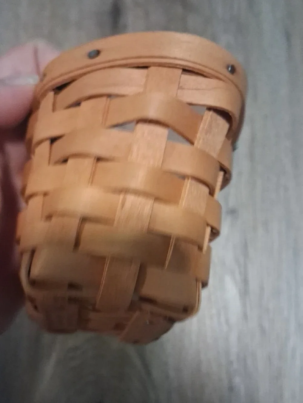 Longaberger Tan Woven Wall Basket
